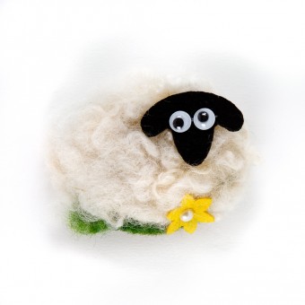 Felt Sheep Fridge Magnet